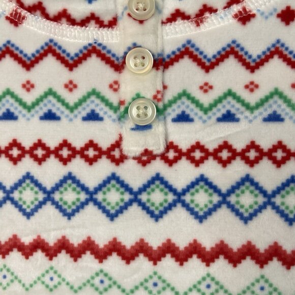 Wondershop 12 Month Geometric Pattern Flannel 2 Piece Pajama PJ - Picture 8 of 9